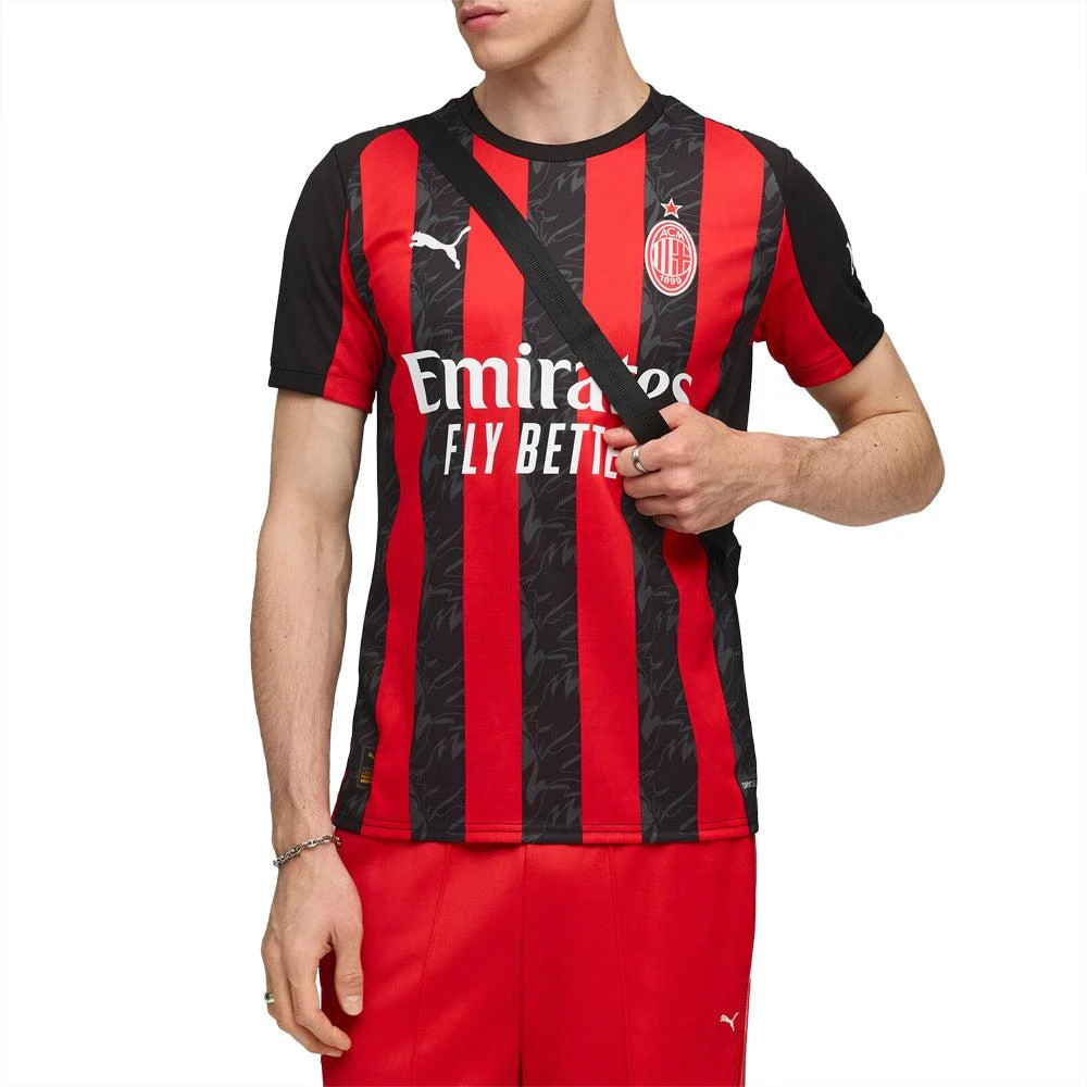 Puma AC Milan Home Crew Neck Short Sleeve Soccer Jersey 3