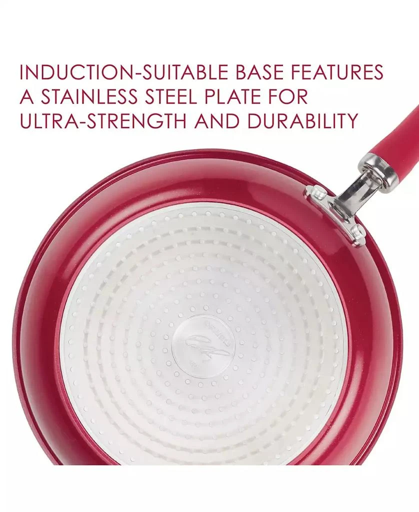 Rachael Ray Create Delicious Aluminum Nonstick Covered 9.5" Deep Skillet 4