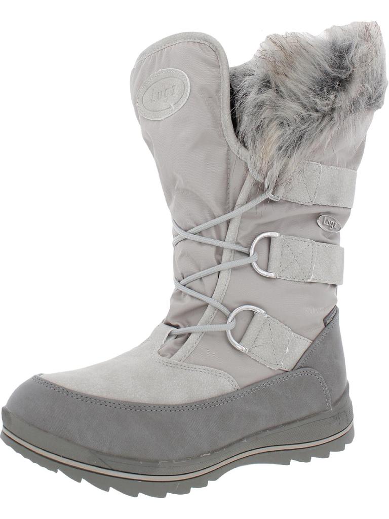 Lugz Tundra Fur Womens Faux Fur Waterproof Winter & Snow Boots