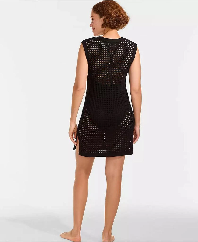 Lands
End Women
s Open Knit Cover-up Dress 2