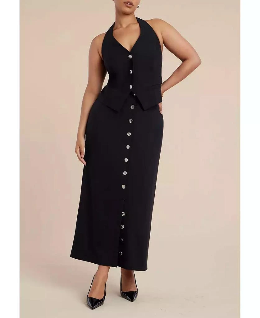 ELOQUII Women's Plus Size Halter Vest 3