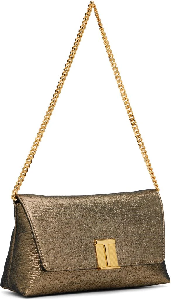 Tom Ford Gold Hammered-Effect Fabric Nobile Mini Bag 2