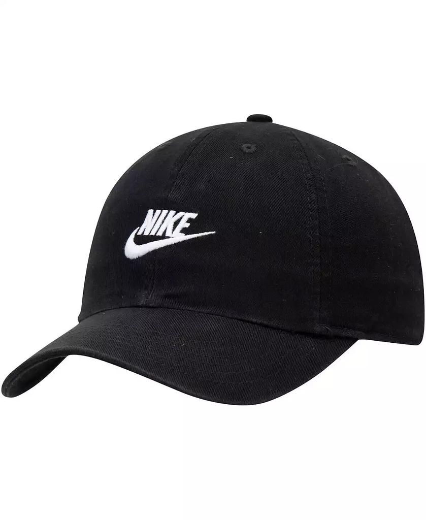NIKE Youth Boys and Girls Black Heritage 86 Futura Adjustable Hat