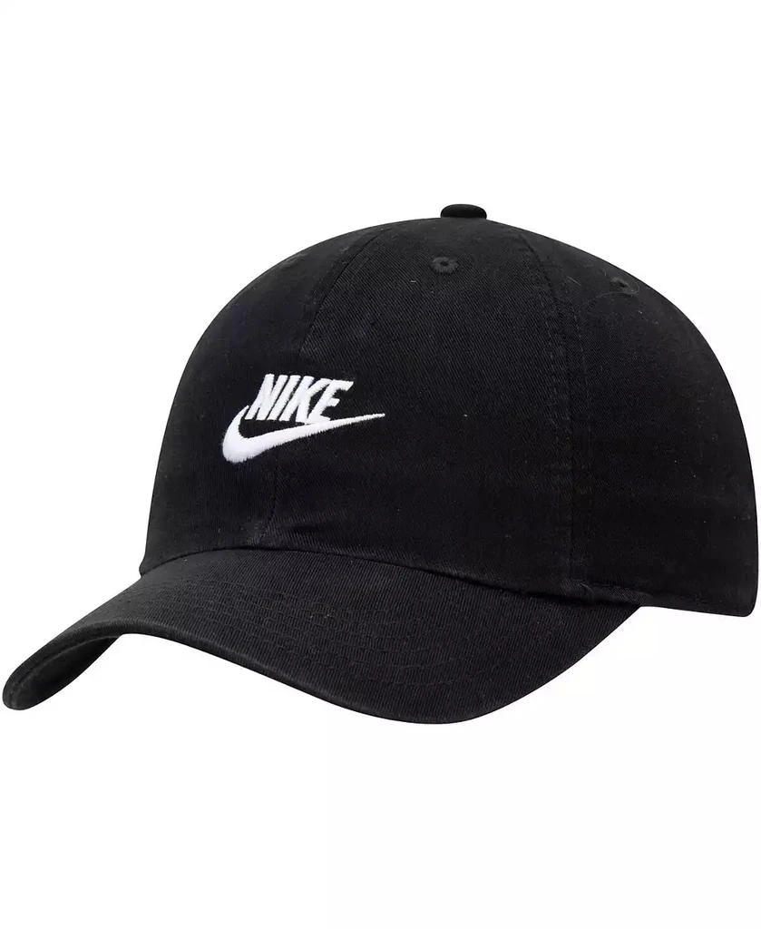 NIKE Youth Boys and Girls Black Heritage 86 Futura Adjustable Hat 1