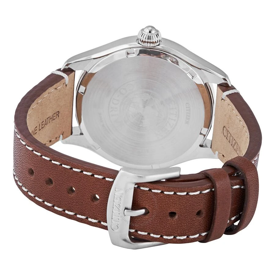 Citizen Chandler Eco-Drive Green Dial Dark Brown Leather Men's Watch BM6838-09X 3