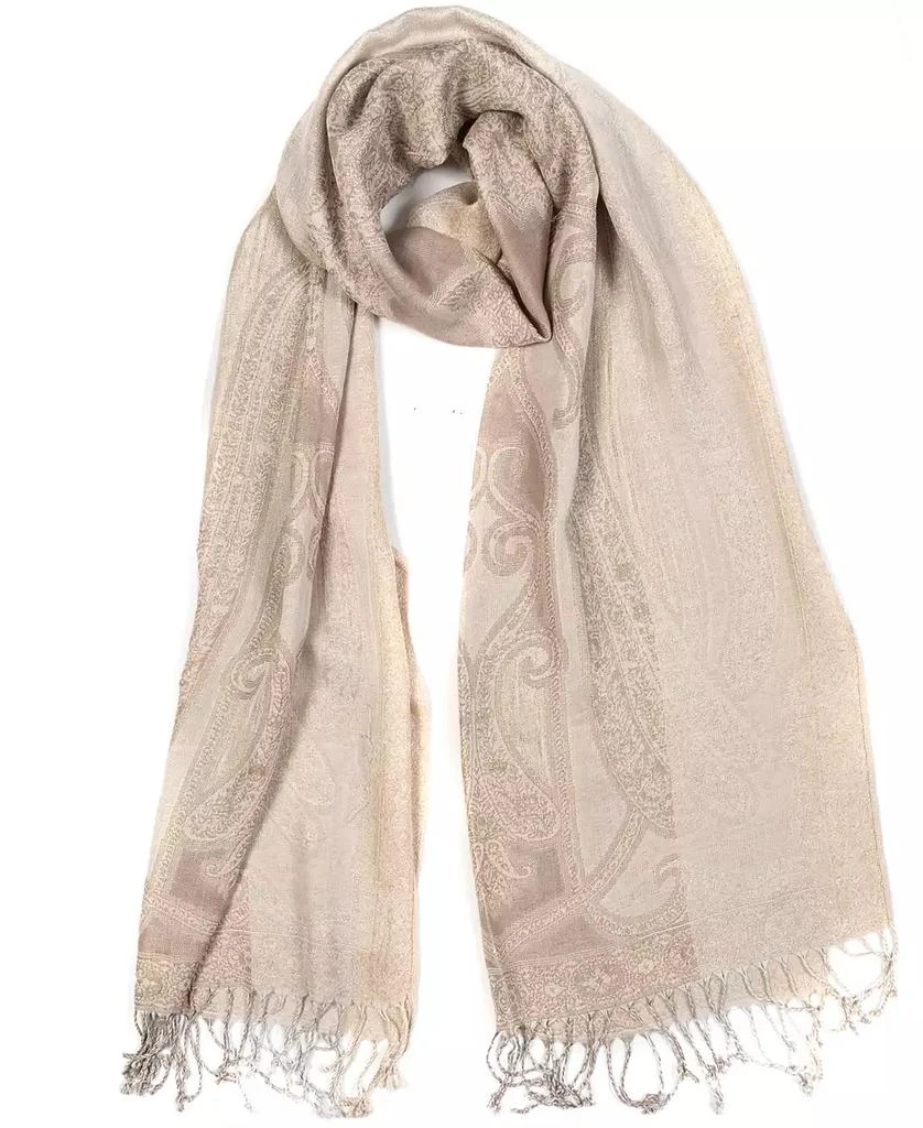 Vince Camuto Women's All-Over Paisley Lurex Scarf 3