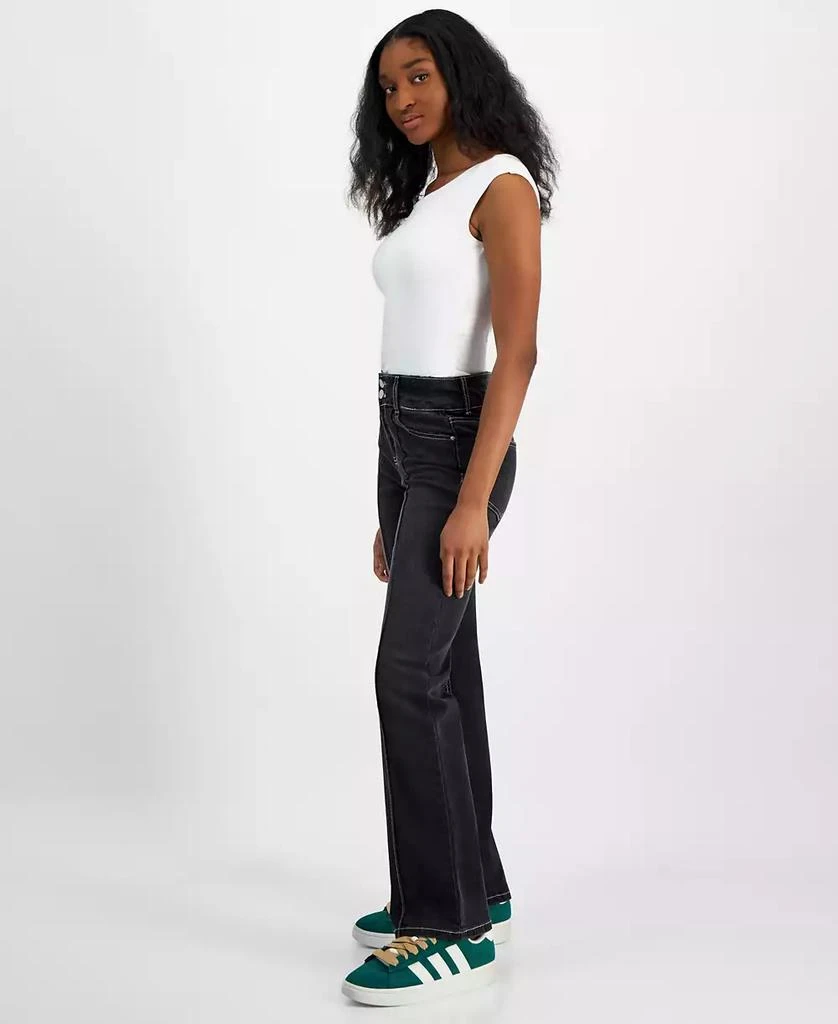 Indigo Rein Juniors’ Mid-Rise Seam-Front Bootcut Jeans 2