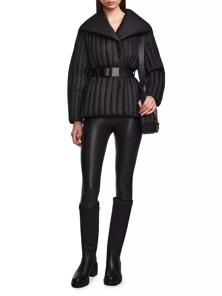 RUDSAK Ines T Quilted Down Shawl-Collar Jacket