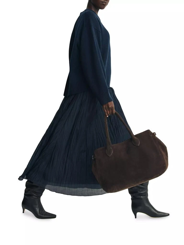 Reformation Patrizia Oversized Suede Tote Bag 3
