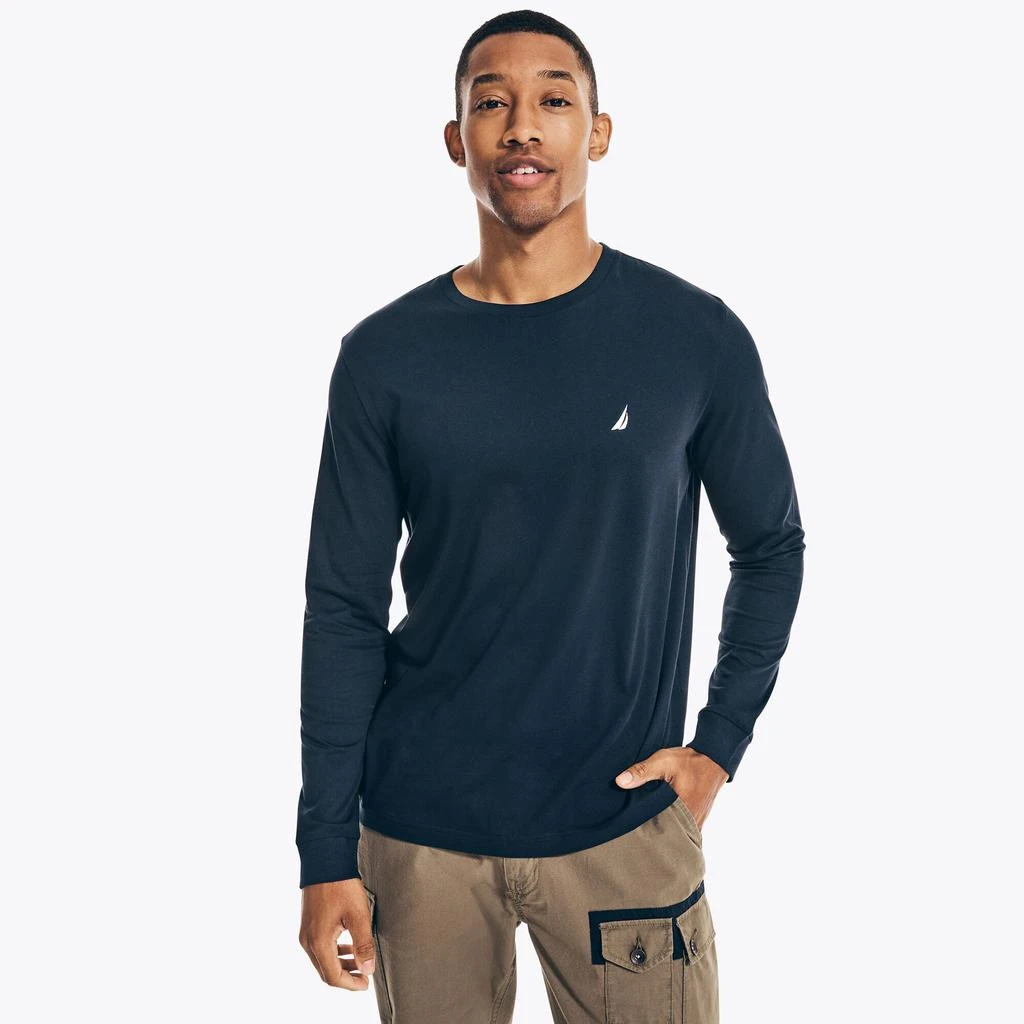Nautica Mens Crewneck Long-Sleeve T-Shirt 4