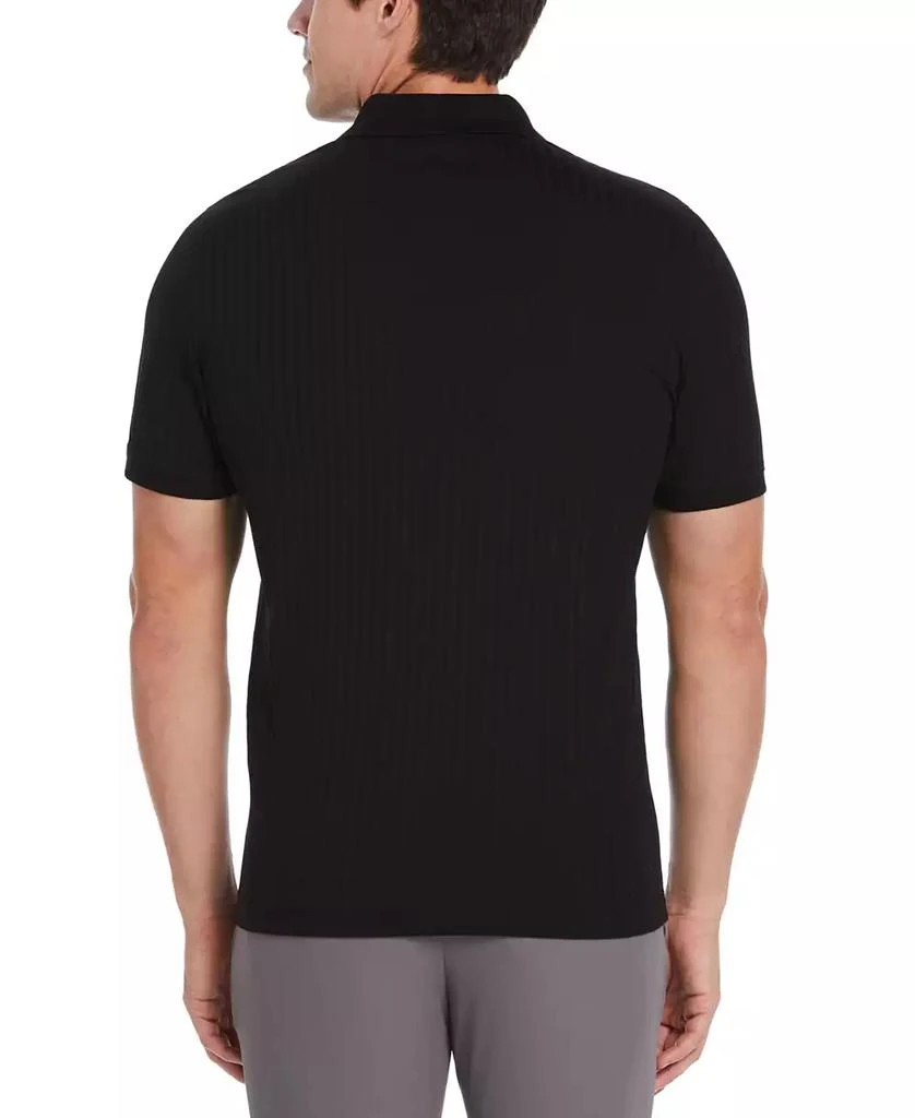 Perry Ellis Men's Slim-Fit Ribbed-Knit 1/4-Zip Polo Shirt 2
