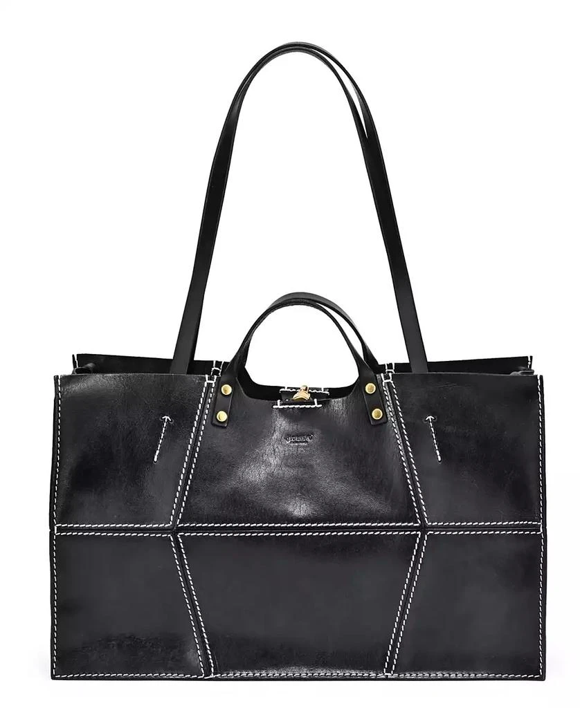 OLD TREND Women's Genuine Leather Rose All-day Tote Bag 1