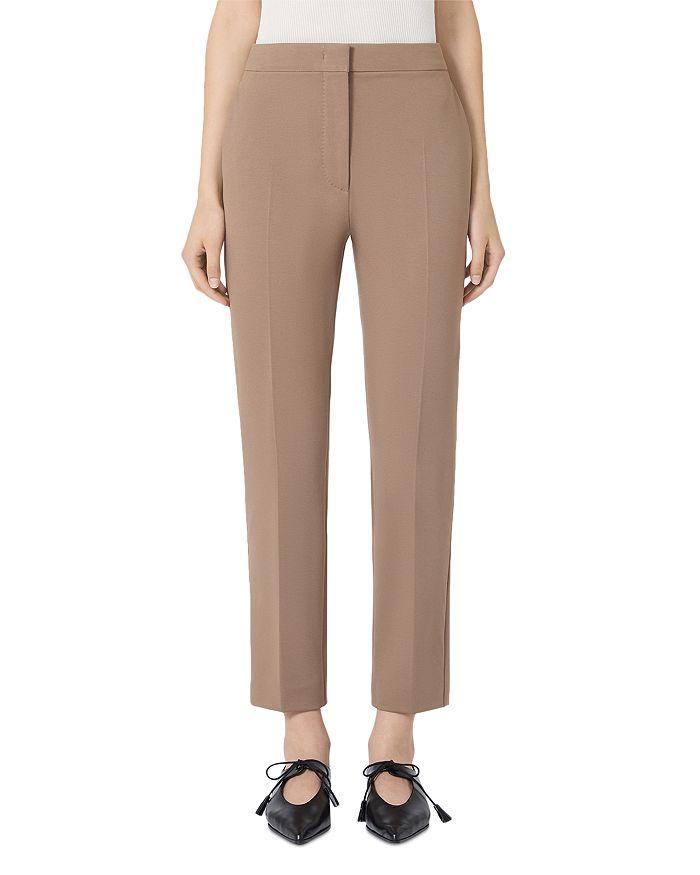 パンツ MAX MARA CLAY-COLOURED COTTON PALAZZO PANTS Max Mara Clay-coloured cotton palazzo pants - Leggings