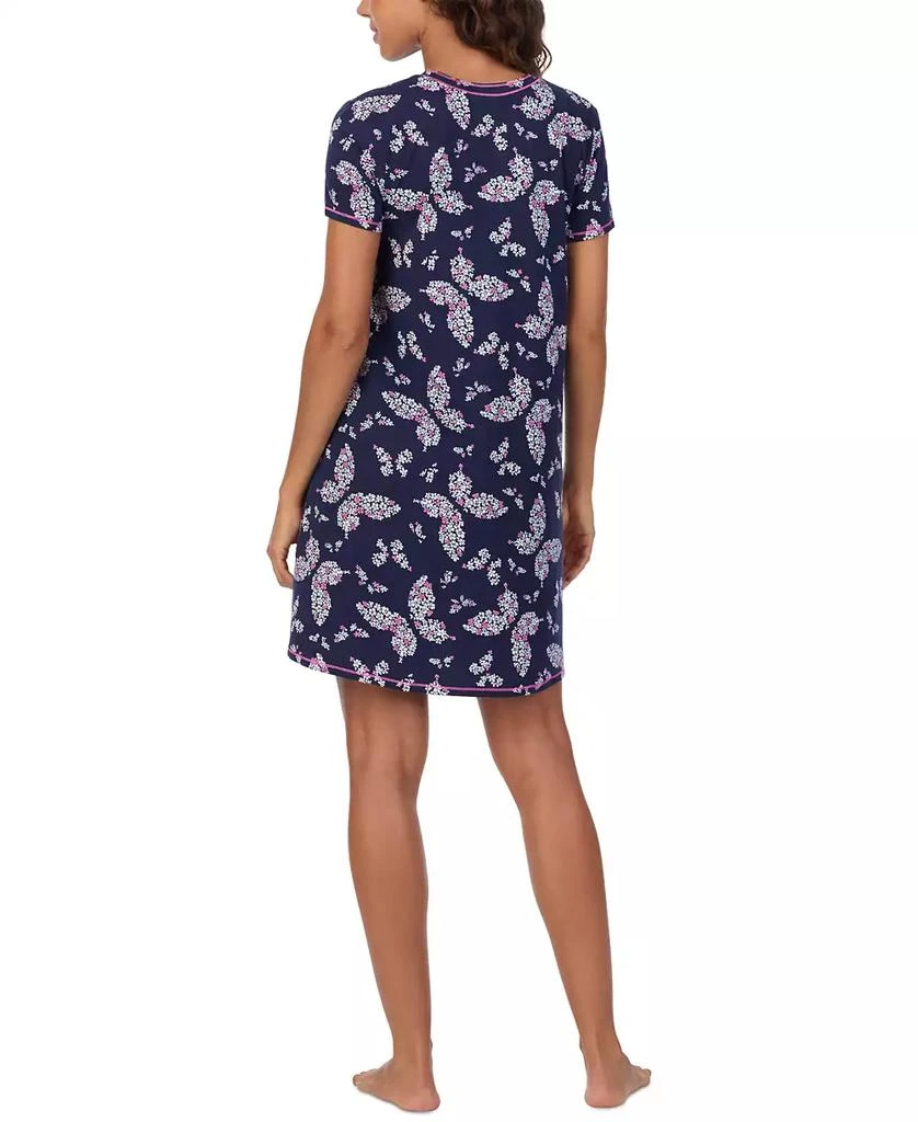 Cuddl Duds Women's Printed Short-Sleeve Sleepshirt 2
