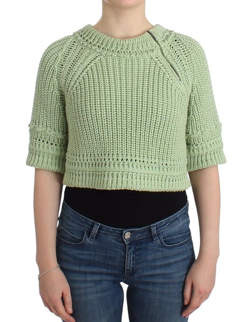 ERMANNO Cropped Knit Sweater Knitted Women
s Jumper