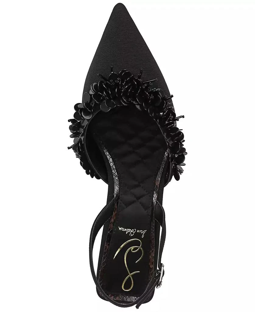 Sam Edelman Women's Trent Embellished Slingback Kitten-Heel Pumps 8