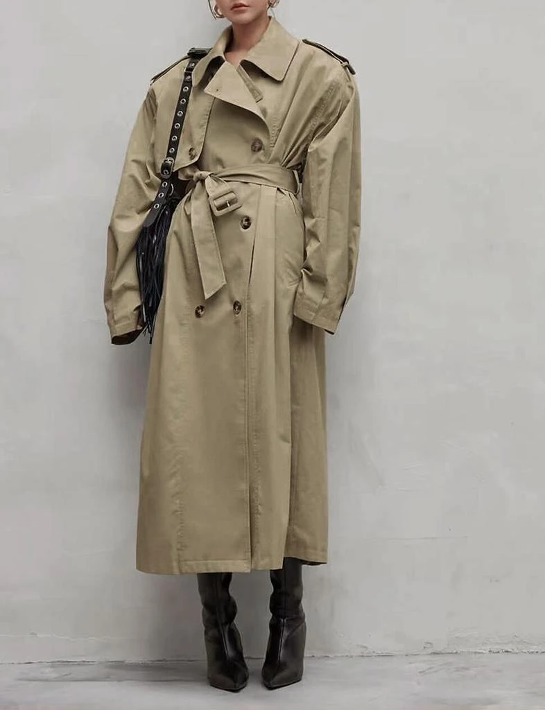 Pixie Market Oversized Padded Trench Coat 2