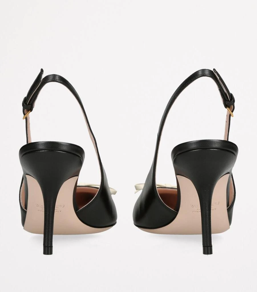 Valentino Leather Bepointy Slingback Heels 80 2