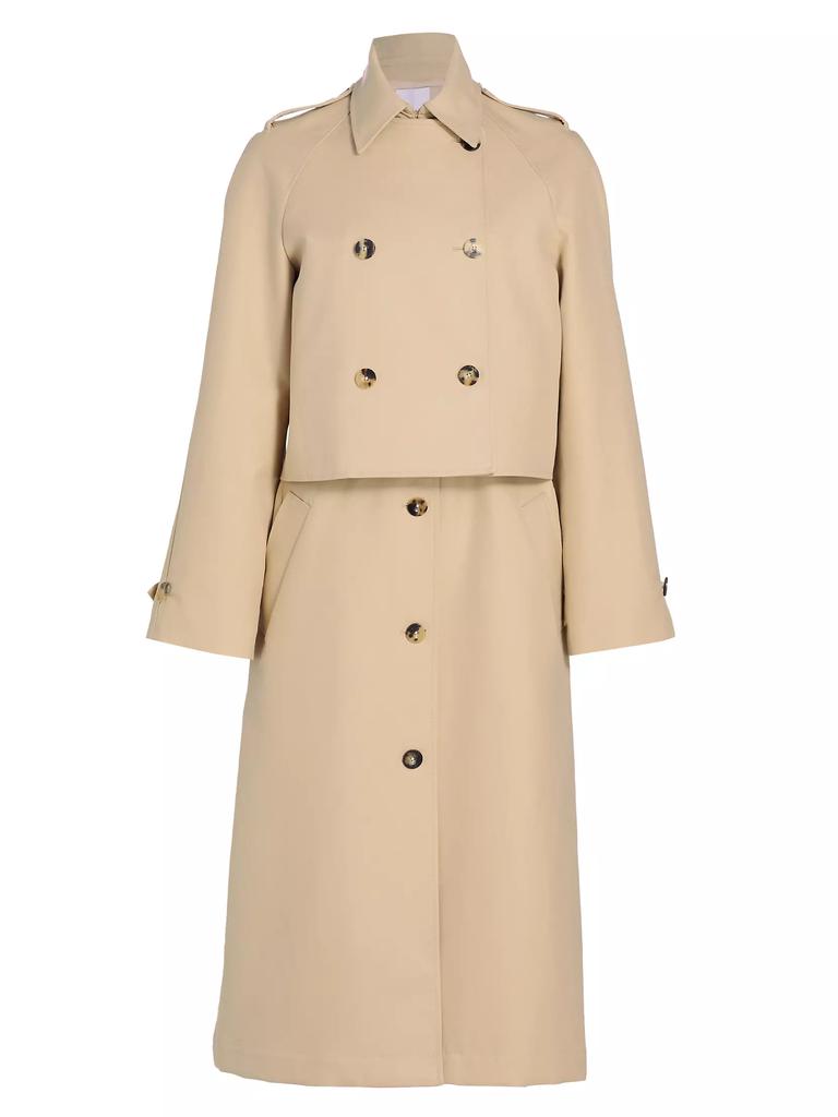 Rosetta Getty 2-In-1 Cotton Double-Layered Trench Coat