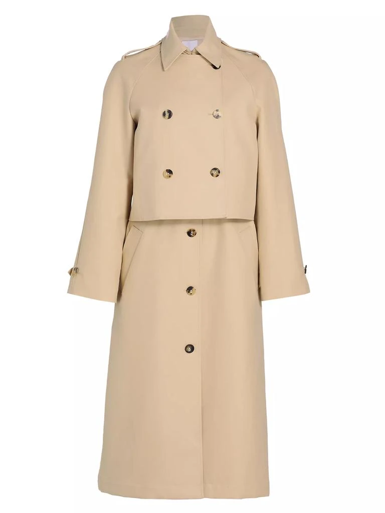 Rosetta Getty 2-In-1 Cotton Double-Layered Trench Coat 1