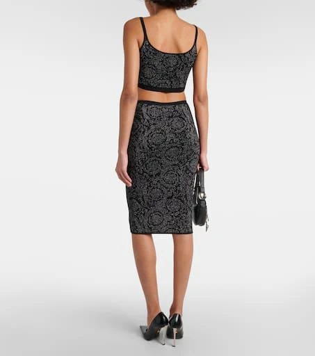 Versace La Greca Medusa 
95 knit crop top 3