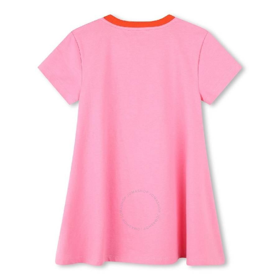 Kenzo Girls Floral Print Short-Sleeved Dress