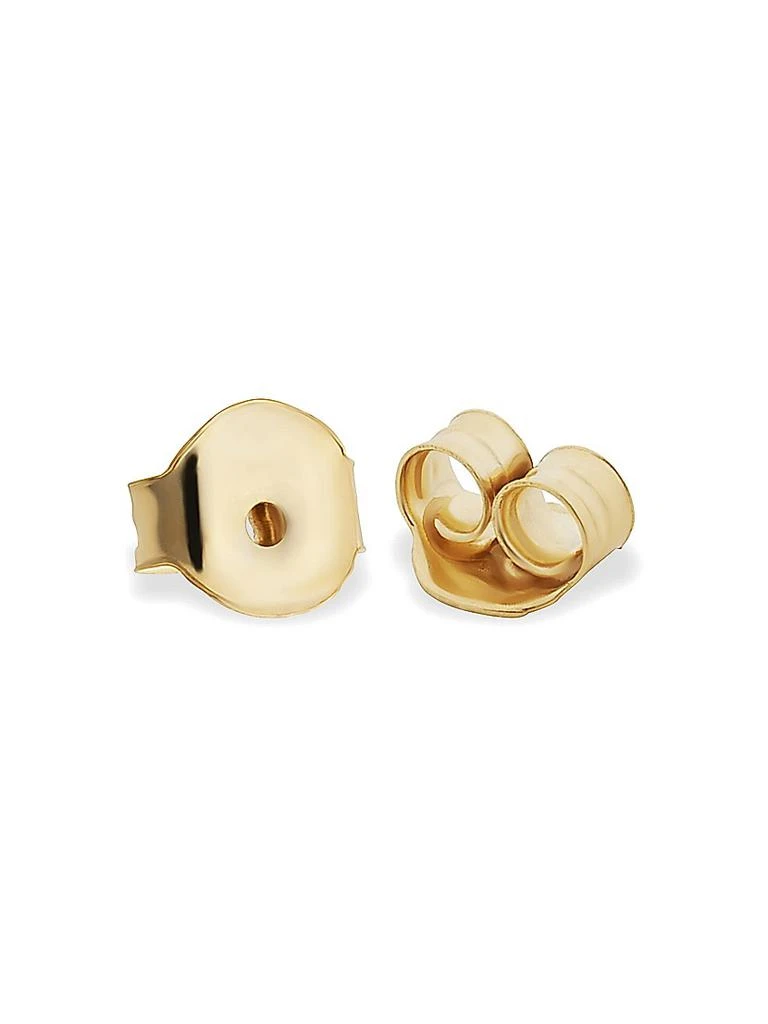 Oradina 14K Yellow Gold Infinite Love Studs 6