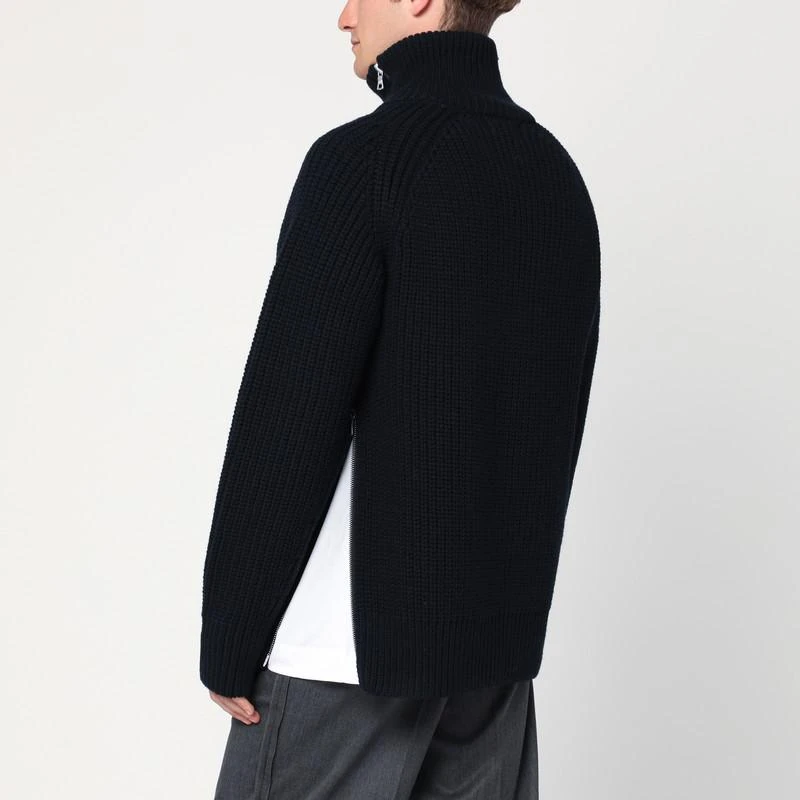 Dries Van Noten Black wool zip-up cardigan 3