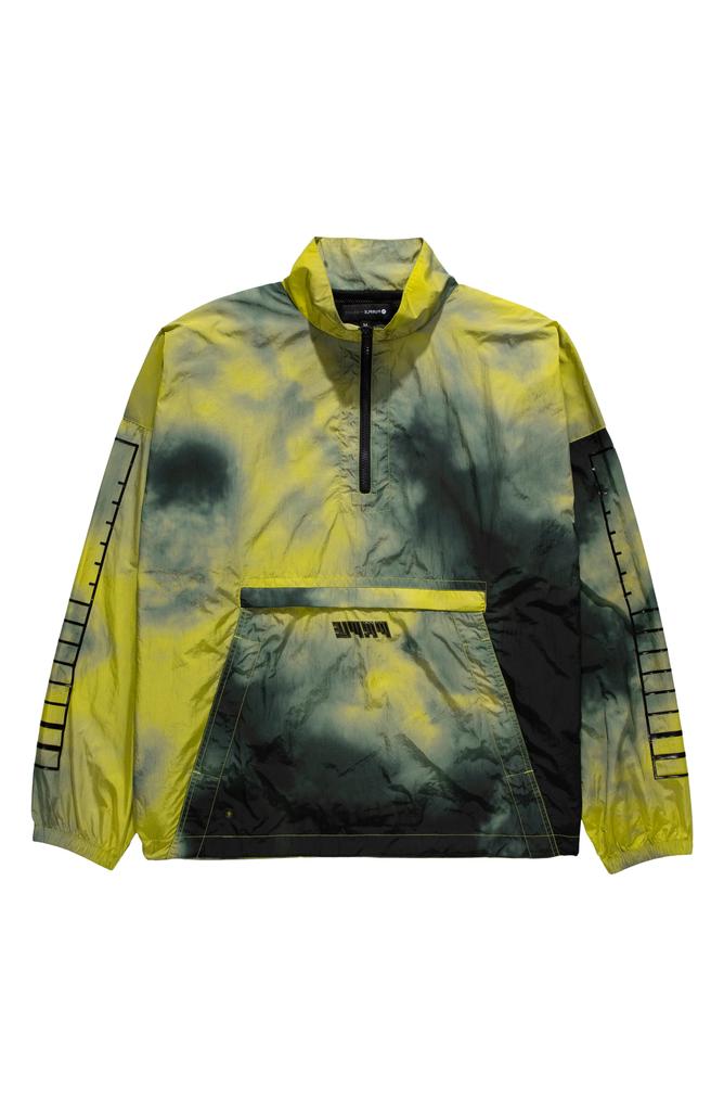 Purple Brand Quarter Zip Nylon Pullover Windbreaker