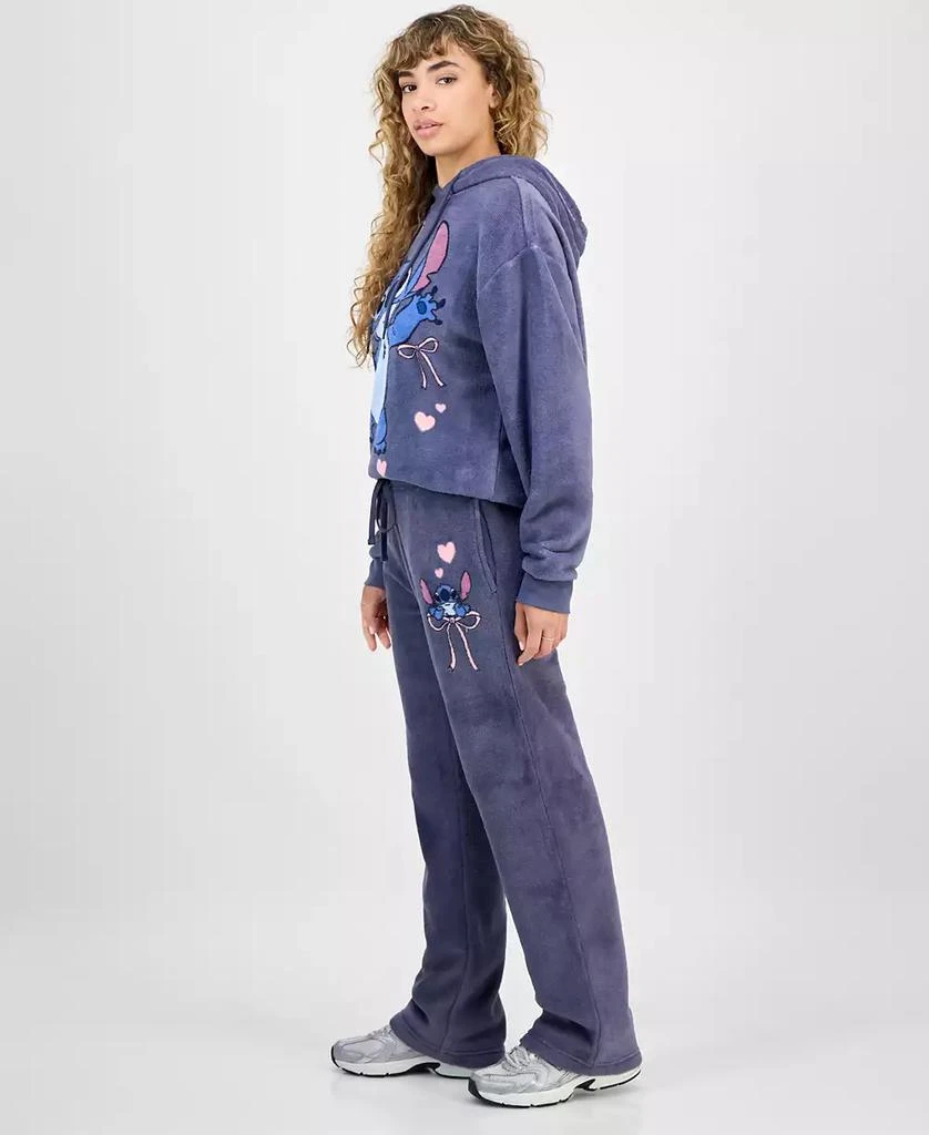 Disney Juniors' Stitch Plush Fleece Sweatpants 4
