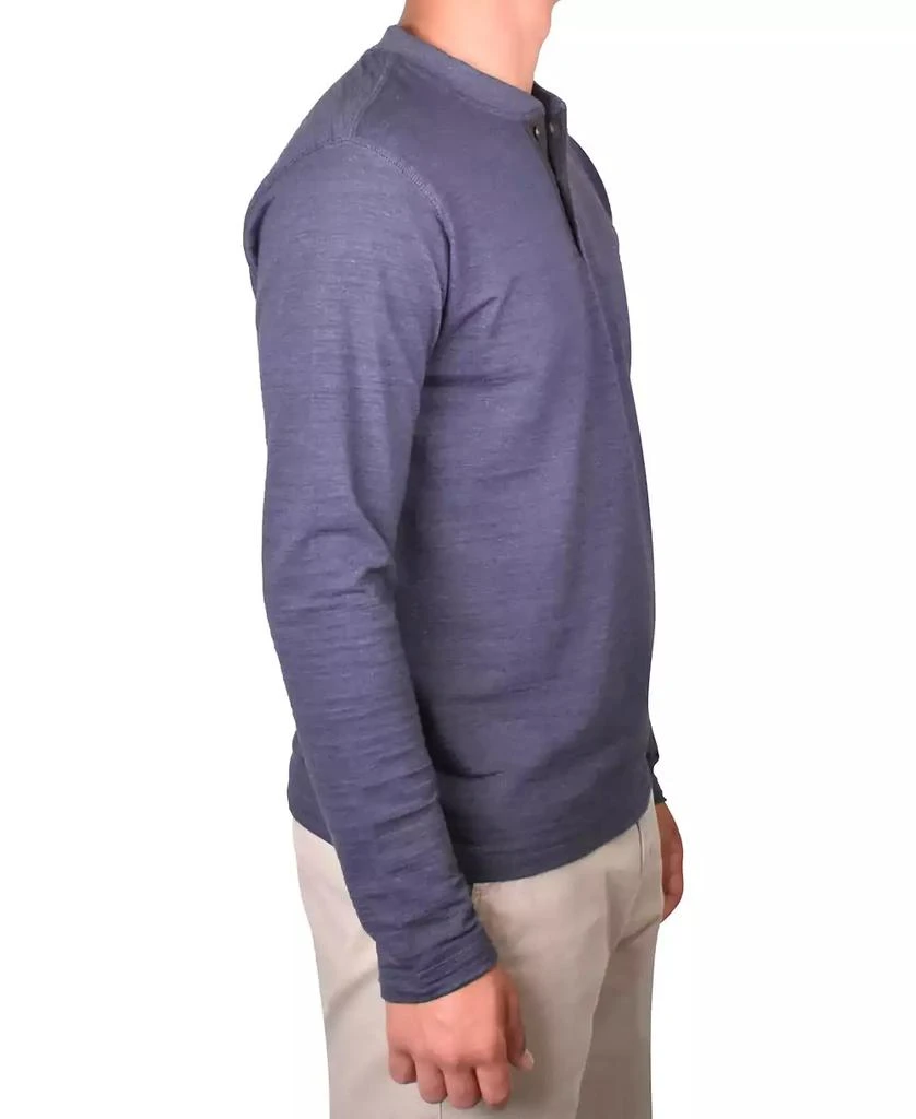 Vintage 1946 Vintage 1943 Men's Burn Out Slub Henley Shirt 3