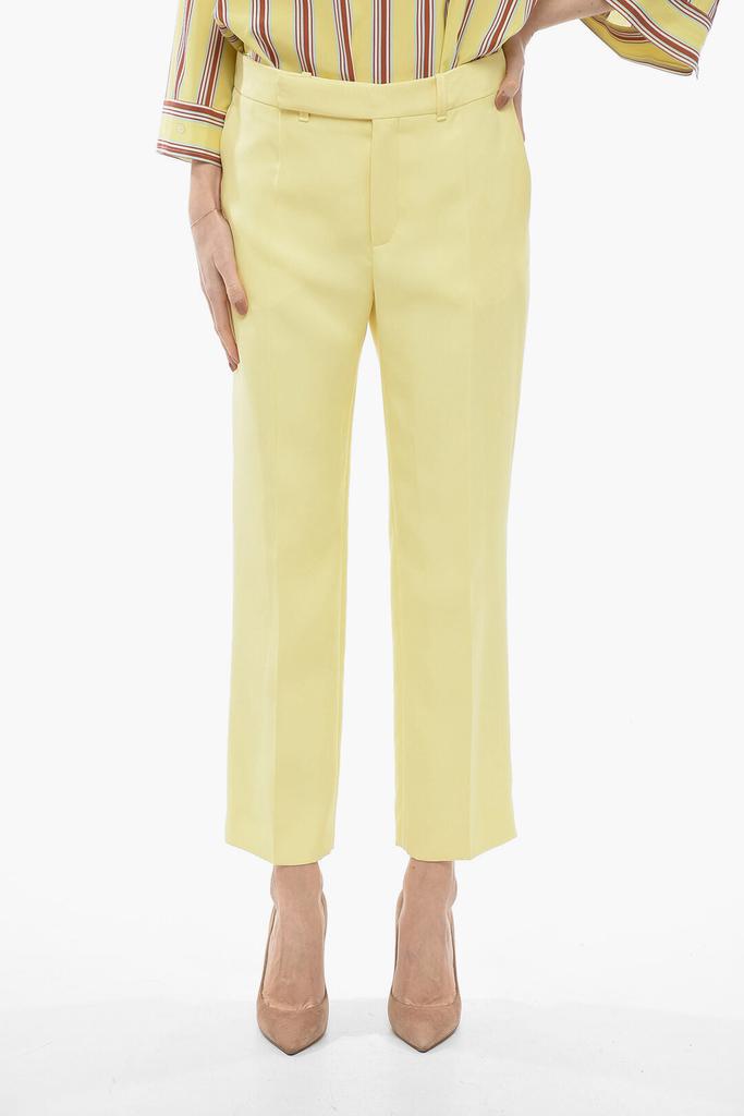 Chloé Chloe Silk High-waisted Pants with Pleats