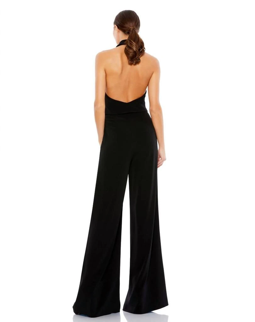 Ieena for Mac Duggal Ieena For Mac Duggal - Tuxedo Halter Jumpsuit 2