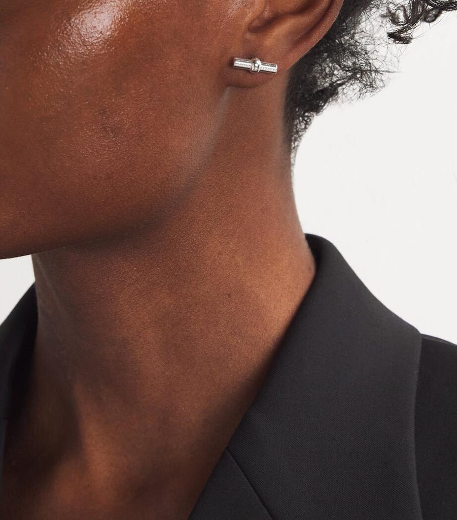 TILLY SVEAAS Sterling Silver T-Bar Stud Earrings
