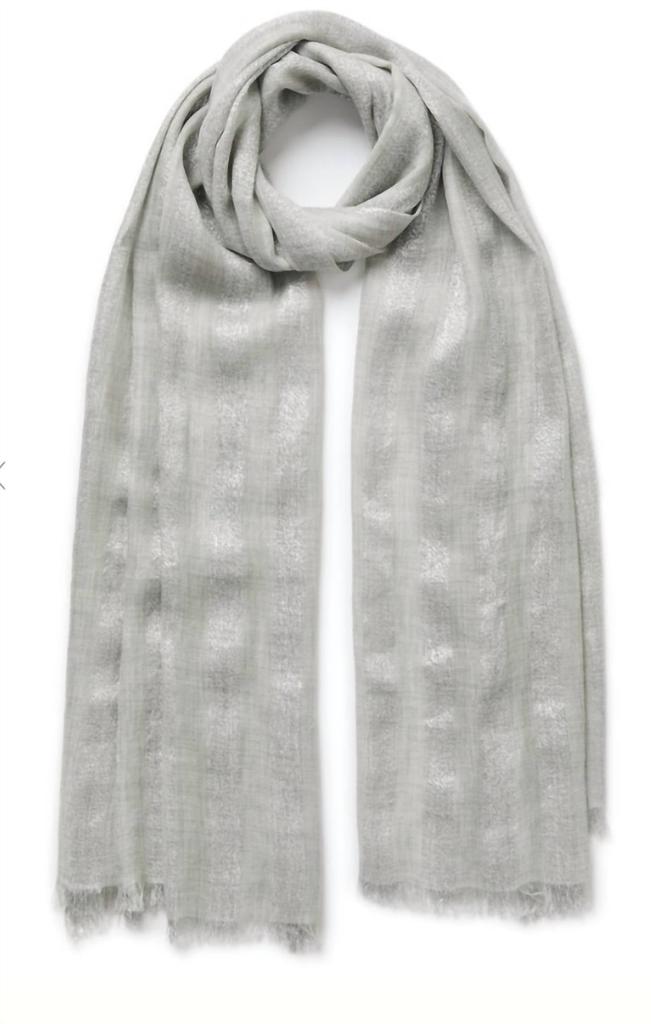 Jane Carr The Skyline Scarf In Silver