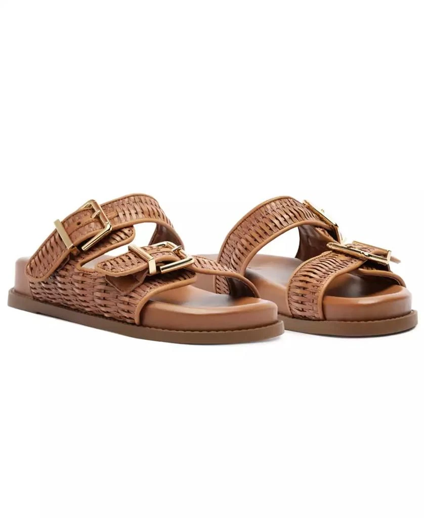 Schutz Women
s Naomi Round Toe Flat Sandals 6