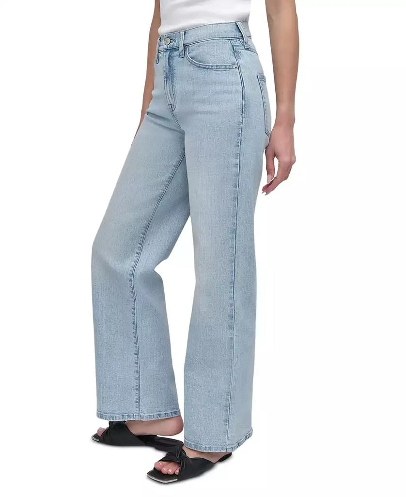 DKNY Women
s High-Rise Tailored Wide-Leg Jeans 2