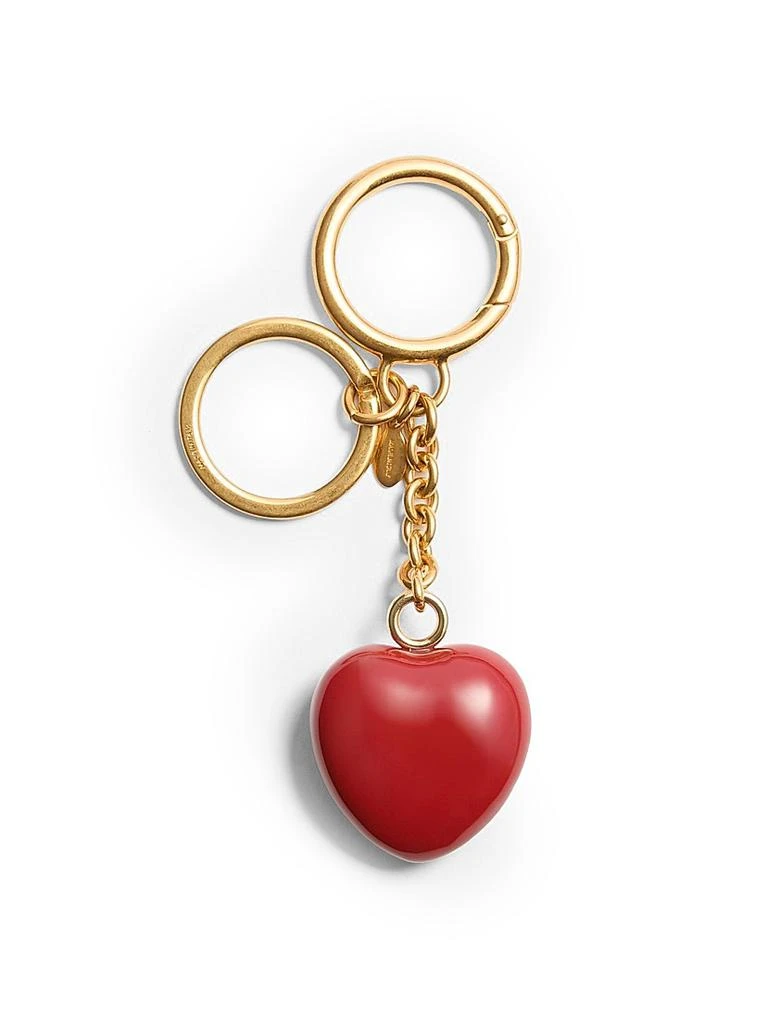 Valentino Coeur Royal Bag Charm with Key Ring in Metal and Enamel 3