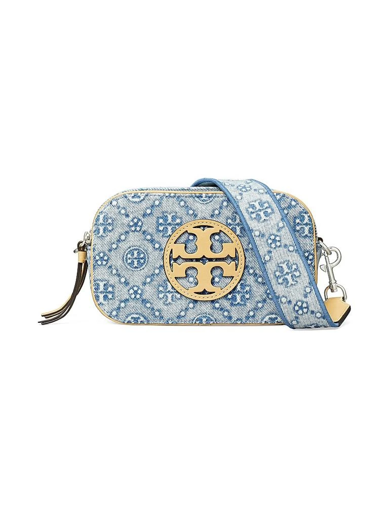 Tory Burch Miller Monogram Denim Crossbody Bag 1