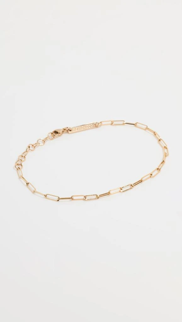 Zoe Chicco 14k Small Paperclip Chain Bracelet 1
