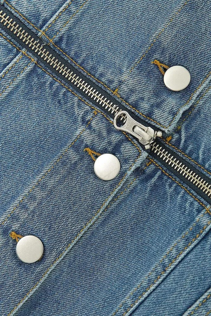 DODO BAR OR Dylan zip-embellished convertible denim jacket 4