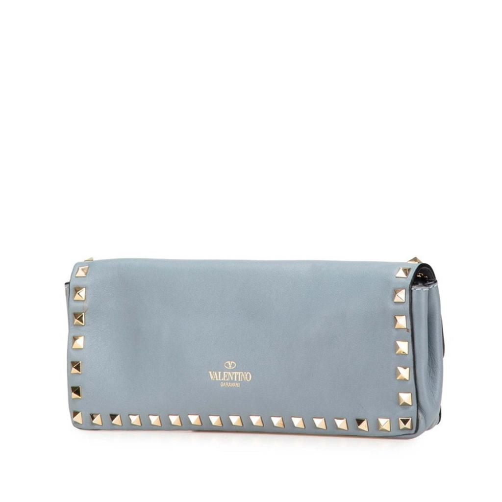 Valentino Leather Clutch Bag (Pre-Owned)