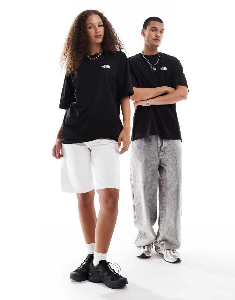 The North Face The North Face Half Dome back print oversized t-shirt in black 4