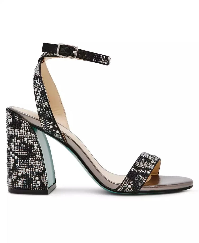 Betsey Johnson Jet Rhinestone Dress Sandals 2