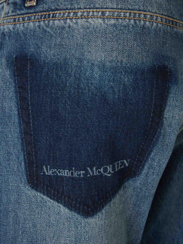 Alexander McQueen Alexander McQueen Straight Fit Logo Jeans 4