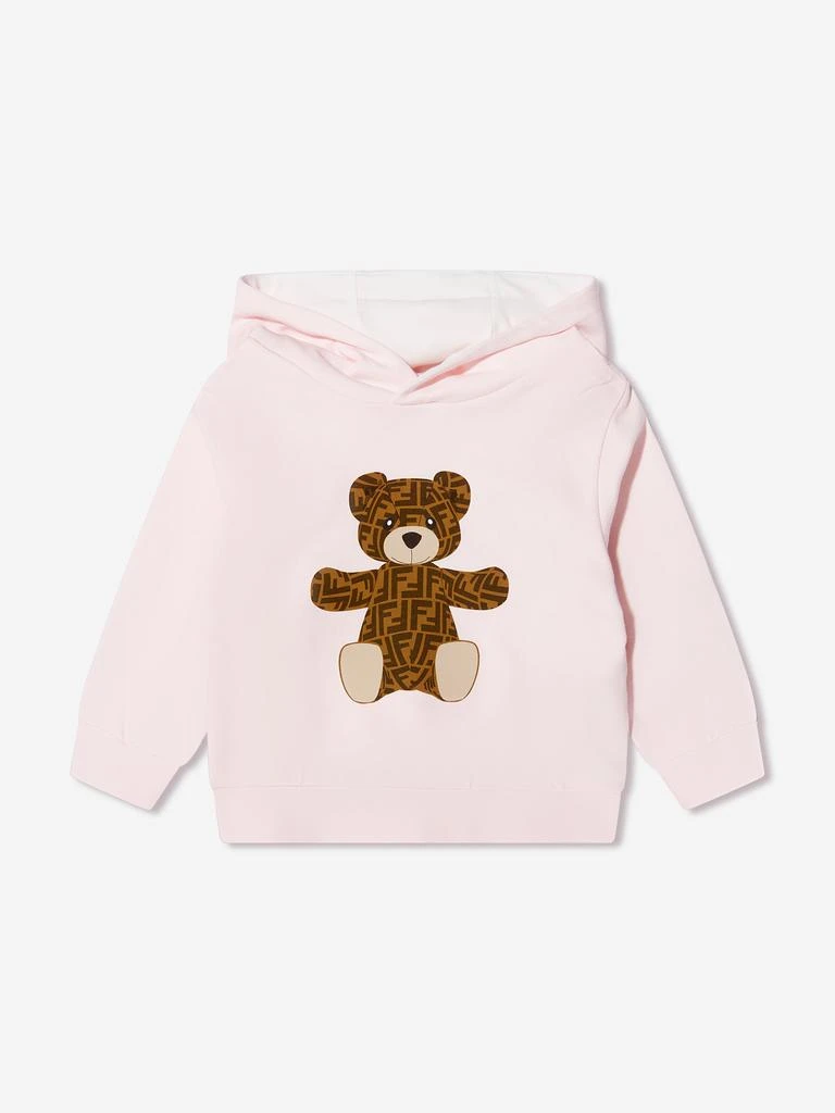 Fendi Kids Baby Girls Teddy Bear Hoodie 1