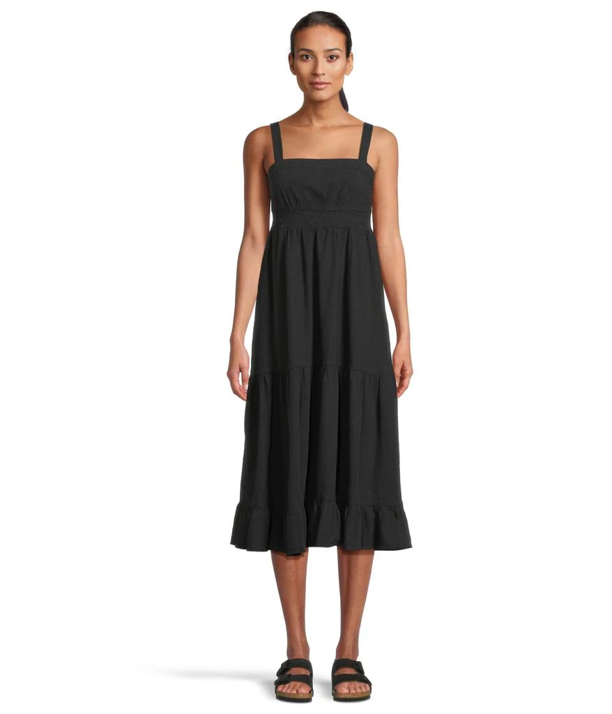 Toad & Co Taj Hemp Tiered Midi Sleeveless Dress 1