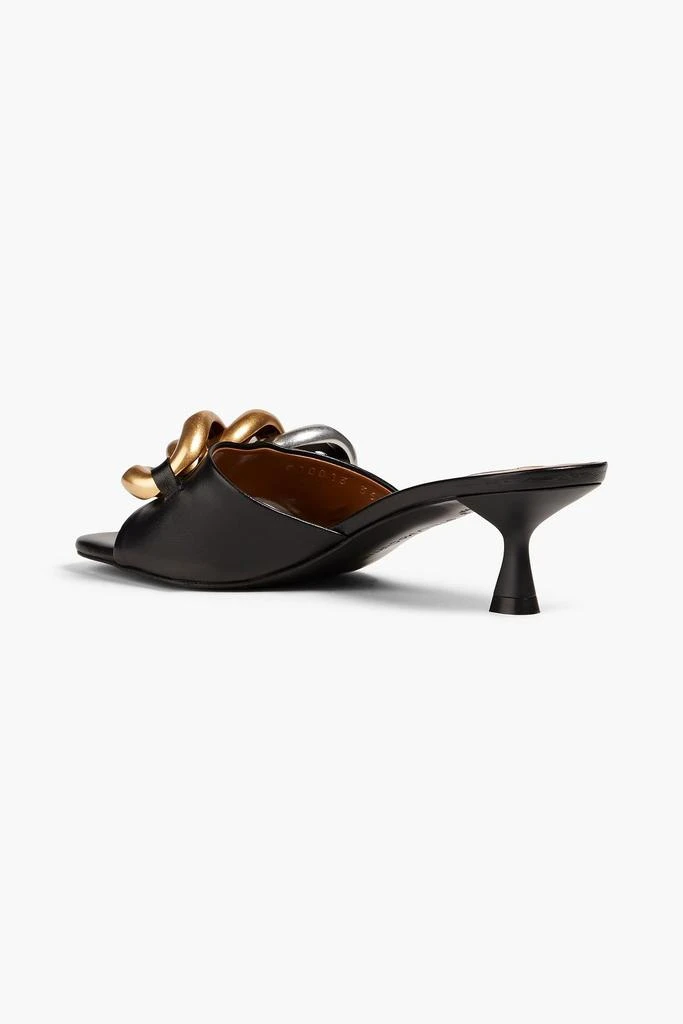 Stella McCartney Falabella 50 chain-embellished faux leather mules 3