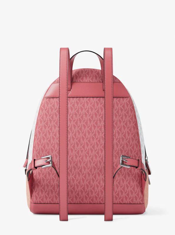 Michael Kors Rhea Medium Color-Block Signature Logo Backpack 3