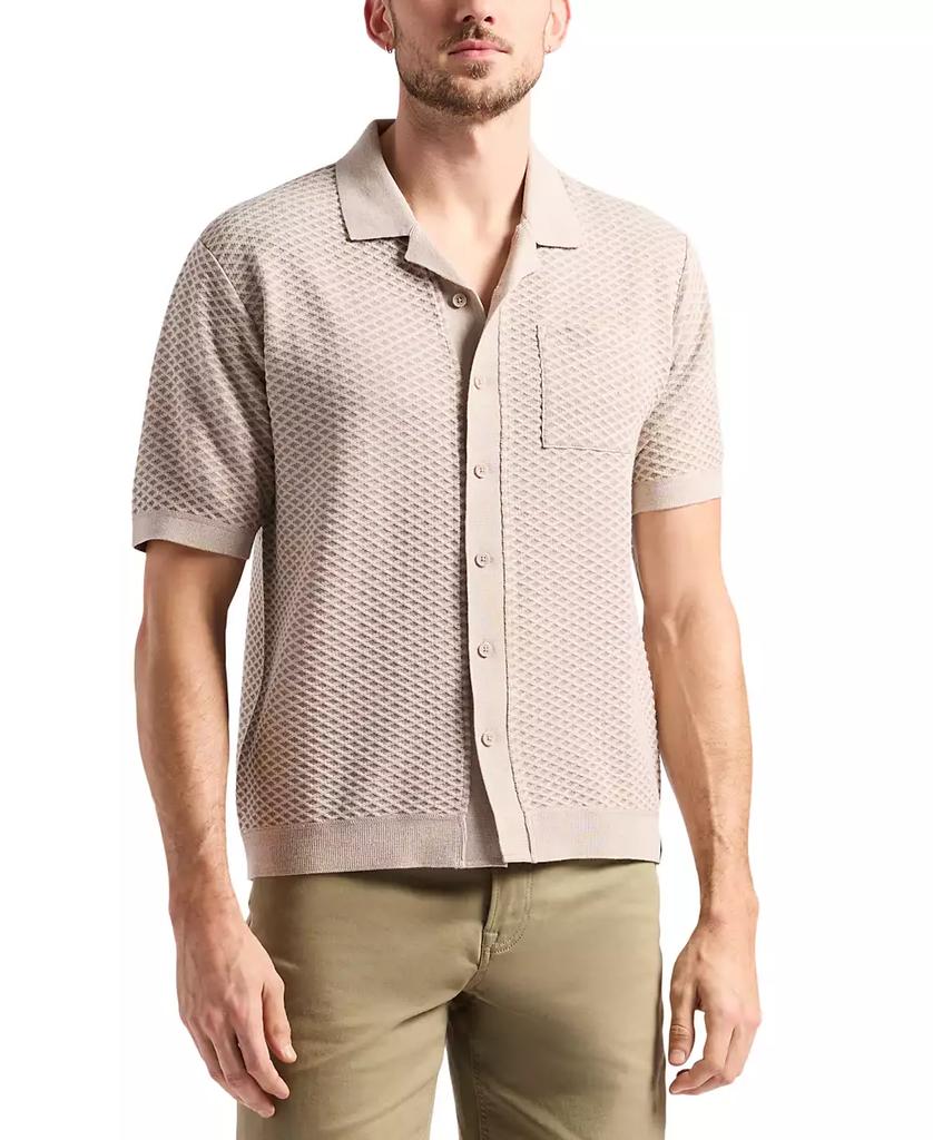 BUFFALO David Bitton Men's Willow Relaxed Fit Short Sleeve Button-Front Camp Shirt